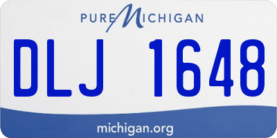 MI license plate DLJ1648