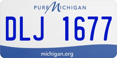 MI license plate DLJ1677