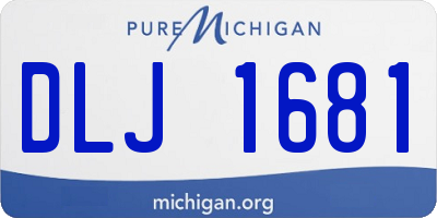 MI license plate DLJ1681