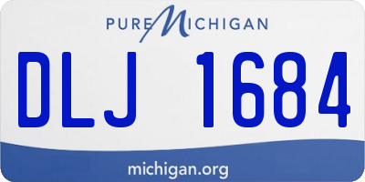 MI license plate DLJ1684