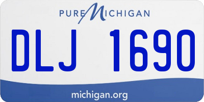 MI license plate DLJ1690