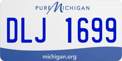 MI license plate DLJ1699