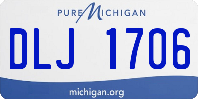 MI license plate DLJ1706