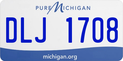 MI license plate DLJ1708