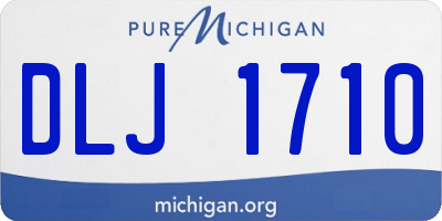 MI license plate DLJ1710