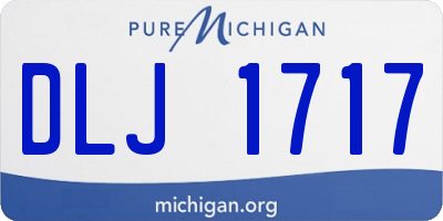 MI license plate DLJ1717