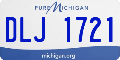 MI license plate DLJ1721
