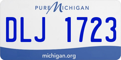 MI license plate DLJ1723