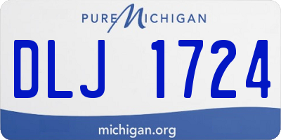 MI license plate DLJ1724