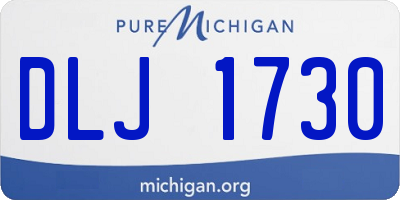MI license plate DLJ1730