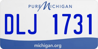 MI license plate DLJ1731