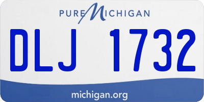 MI license plate DLJ1732
