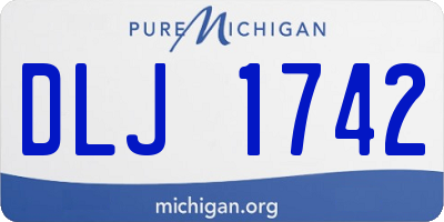MI license plate DLJ1742