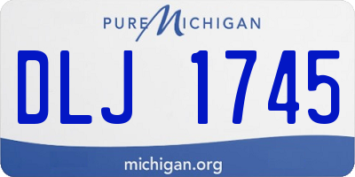 MI license plate DLJ1745
