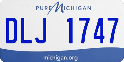 MI license plate DLJ1747