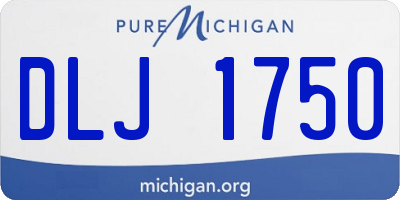 MI license plate DLJ1750