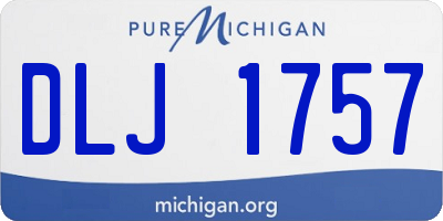 MI license plate DLJ1757