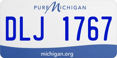 MI license plate DLJ1767