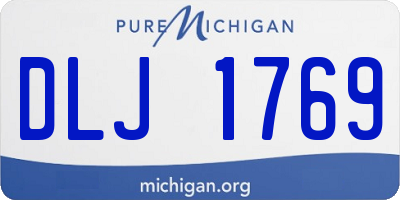MI license plate DLJ1769