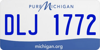 MI license plate DLJ1772