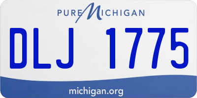 MI license plate DLJ1775