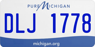 MI license plate DLJ1778