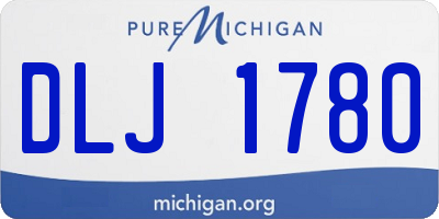 MI license plate DLJ1780