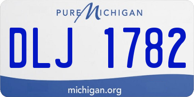 MI license plate DLJ1782