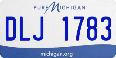MI license plate DLJ1783