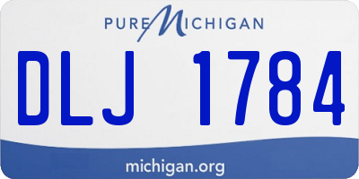 MI license plate DLJ1784