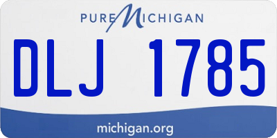 MI license plate DLJ1785