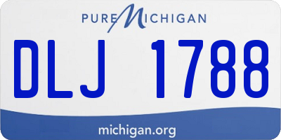MI license plate DLJ1788