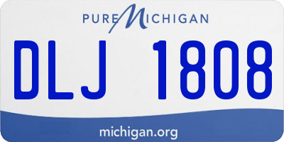 MI license plate DLJ1808