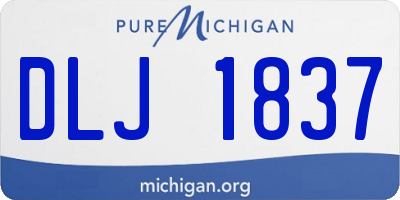 MI license plate DLJ1837