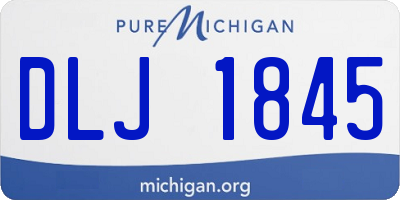 MI license plate DLJ1845