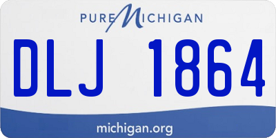 MI license plate DLJ1864
