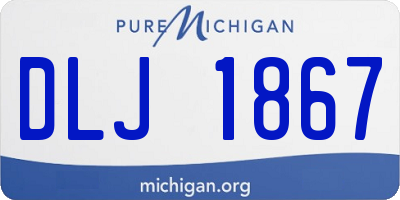 MI license plate DLJ1867