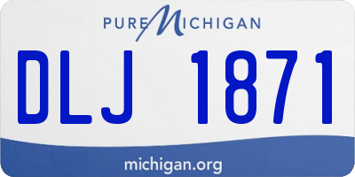 MI license plate DLJ1871