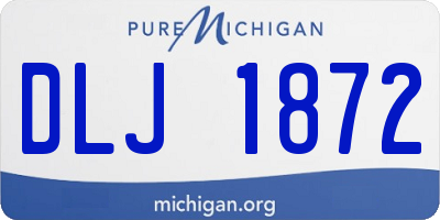 MI license plate DLJ1872