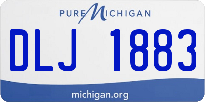 MI license plate DLJ1883