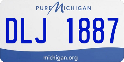 MI license plate DLJ1887