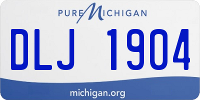 MI license plate DLJ1904