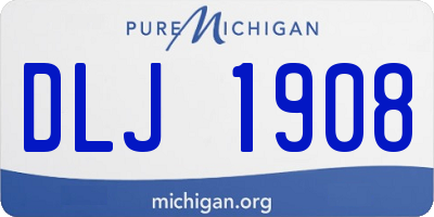 MI license plate DLJ1908