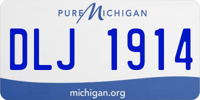 MI license plate DLJ1914