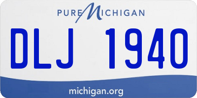 MI license plate DLJ1940
