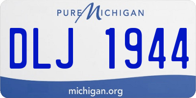 MI license plate DLJ1944