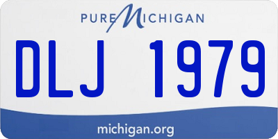 MI license plate DLJ1979