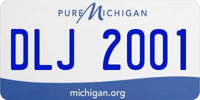 MI license plate DLJ2001