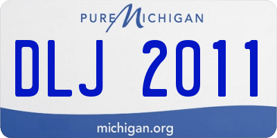 MI license plate DLJ2011