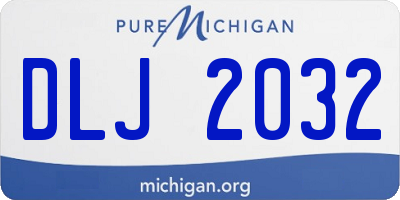 MI license plate DLJ2032